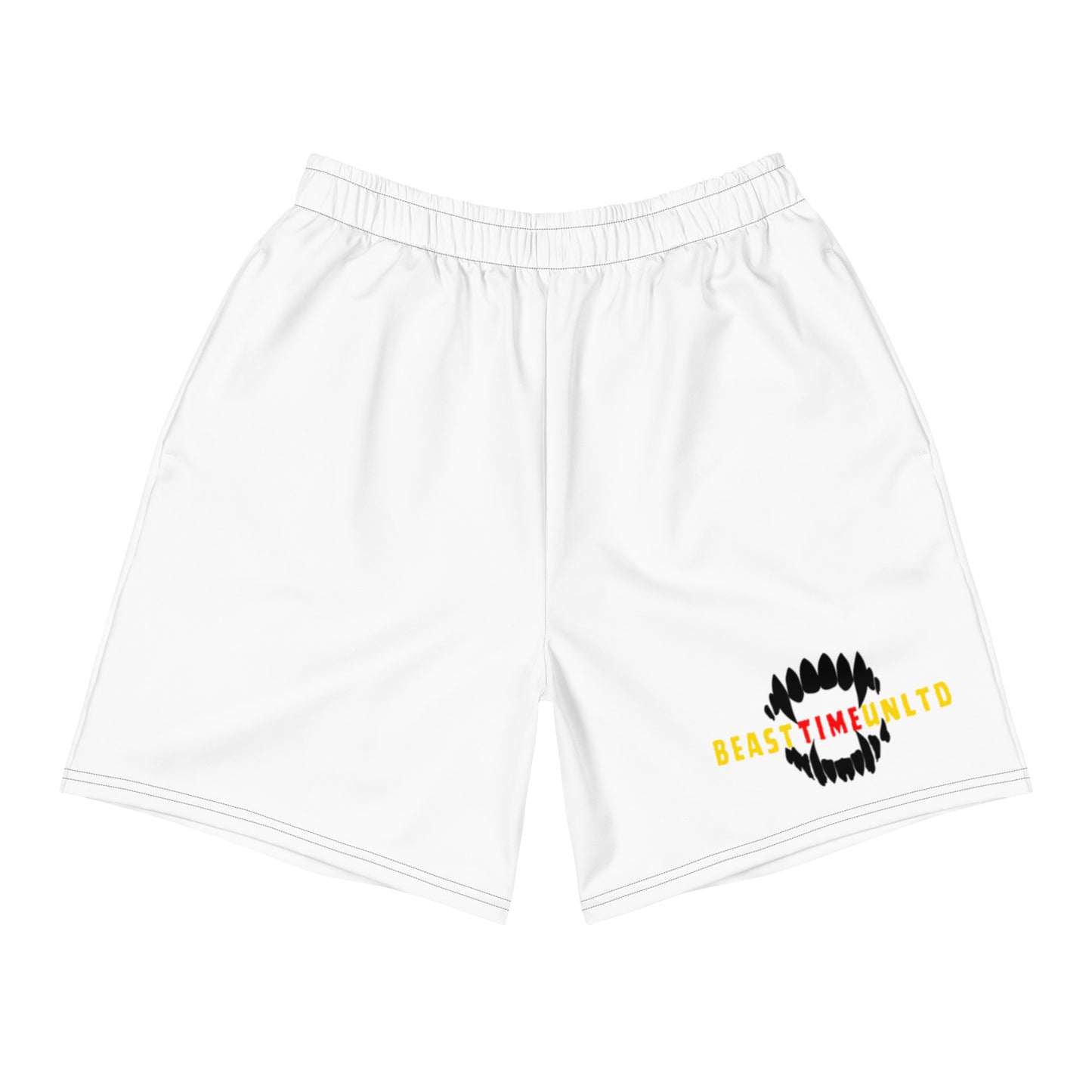 Beast Time UNLTD Teeth Athletic Shorts White 1st Gen